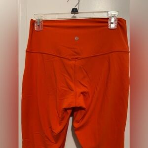LuluLemon orange Align 25” leggings